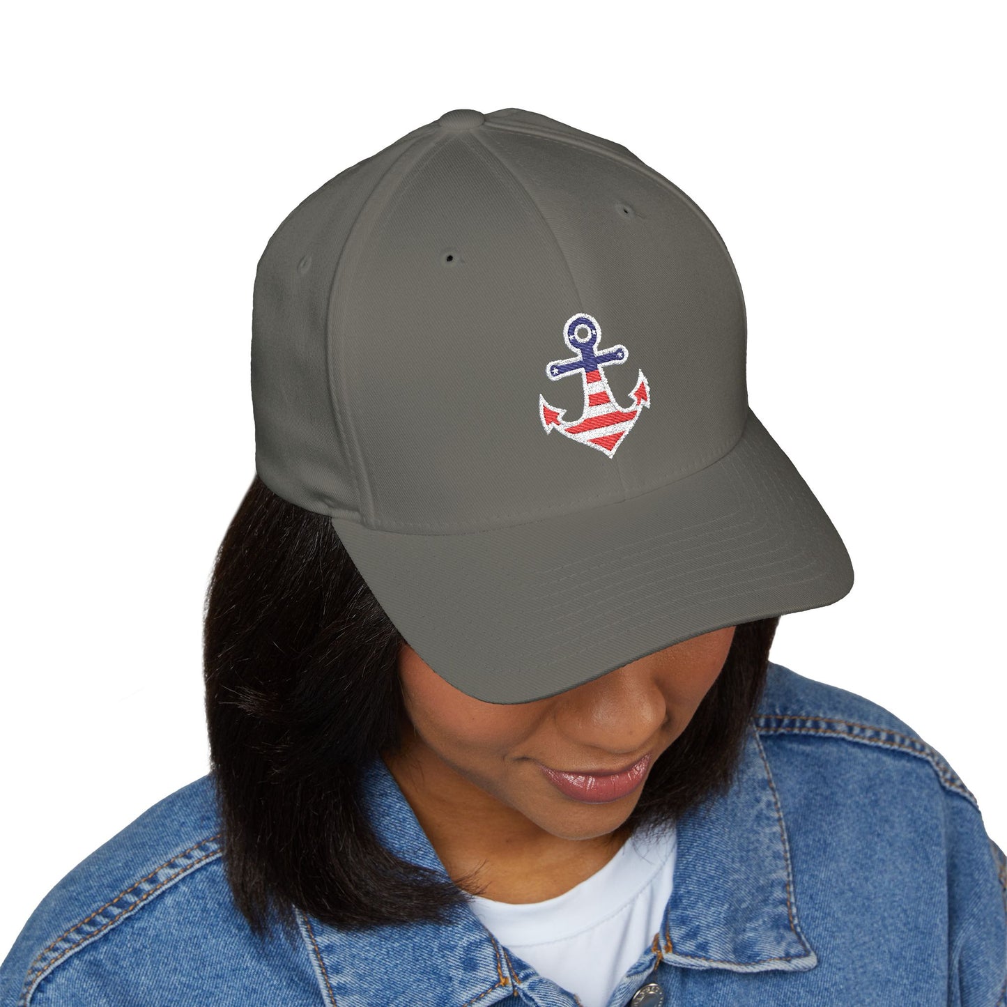 Nautical Anchor Embroidered Cap for Summer Adventures, Beach Day Hat, Sailor Gift, Outdoorsy Style, Casual Everyday Wear