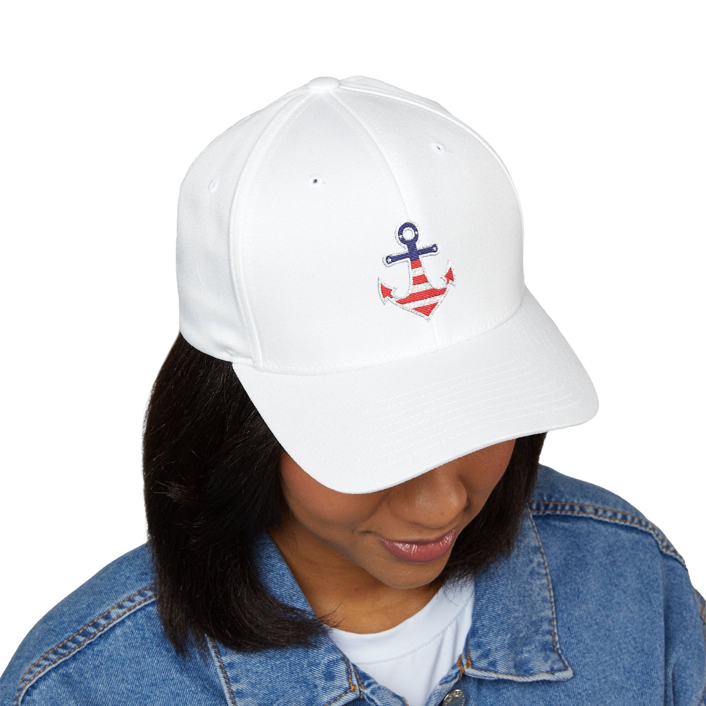 Nautical Anchor Embroidered Cap for Summer Adventures, Beach Day Hat, Sailor Gift, Outdoorsy Style, Casual Everyday Wear