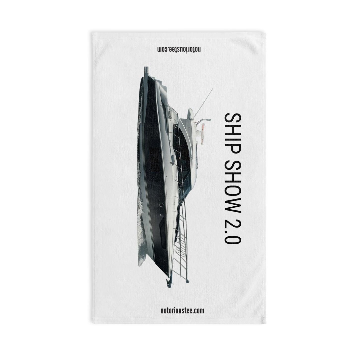 Ship Show 2.0 Luxury Yacht Hand Towel - Nautical Decor, Beach House Gift, Marine-Themed Accessory, Sailing Enthusiast Towel, Coastal Home Essentials