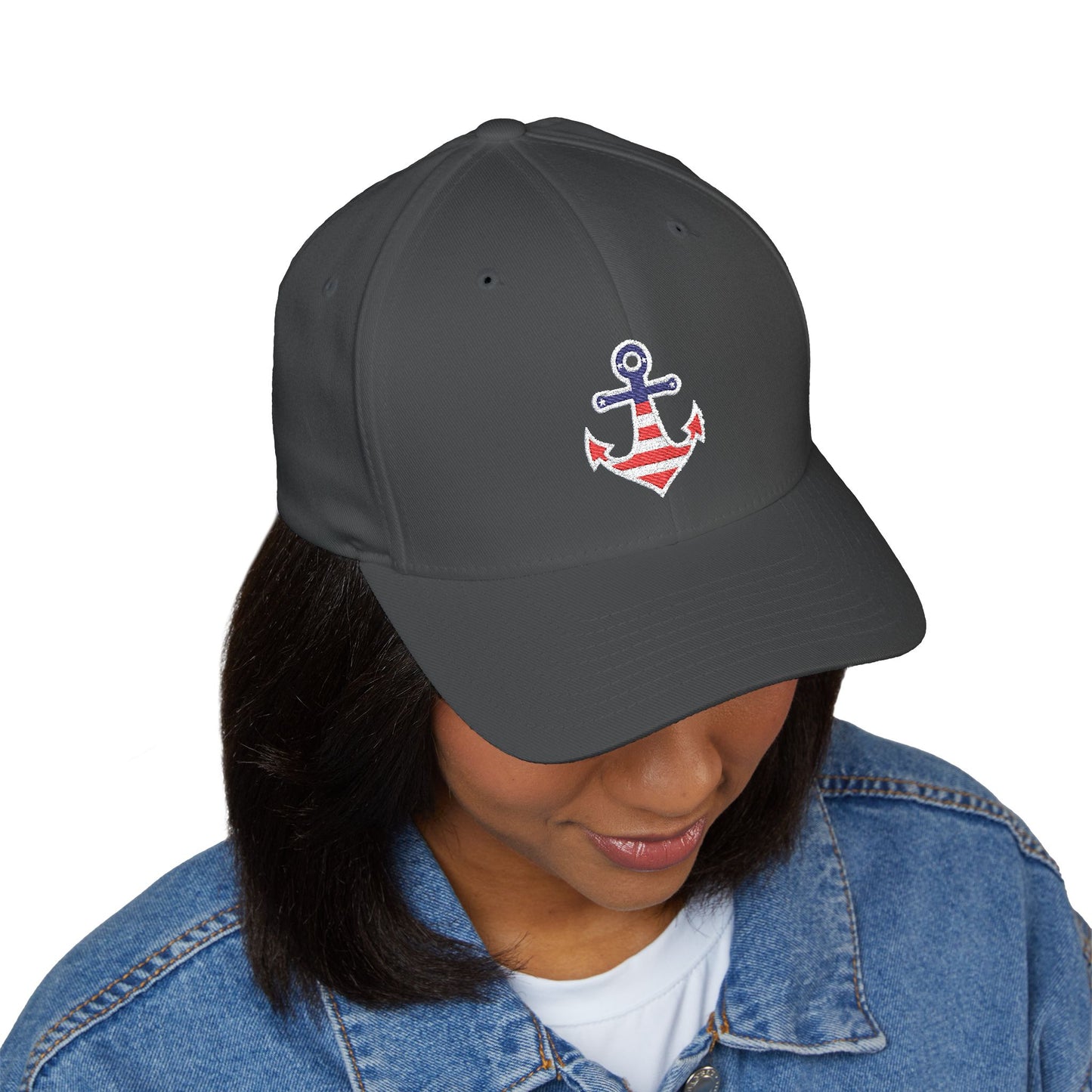 Nautical Anchor Embroidered Cap for Summer Adventures, Beach Day Hat, Sailor Gift, Outdoorsy Style, Casual Everyday Wear