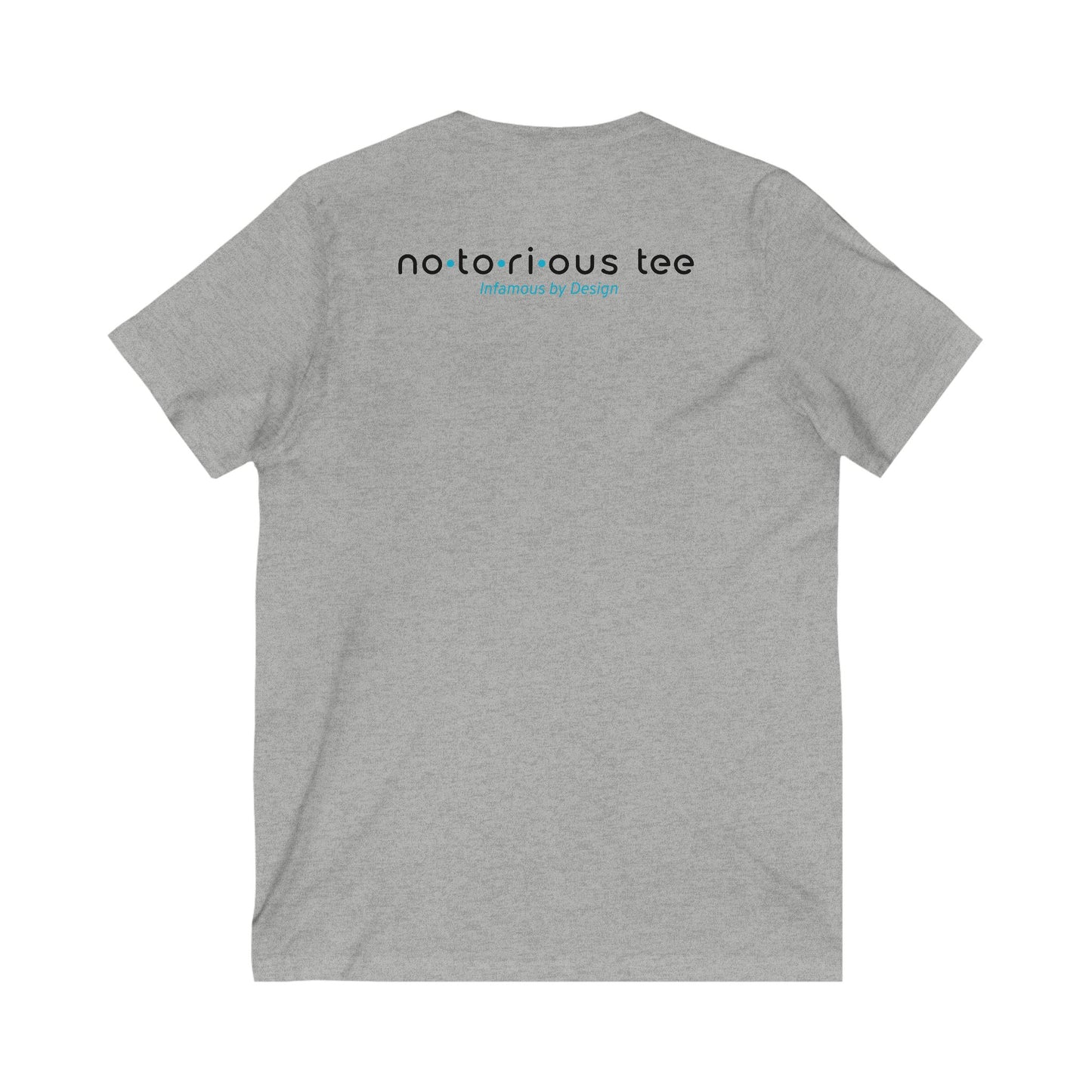 Notorious Tee Classy Football Fan V-Neck Tee, Women’s Game Day Shirt, Cute Sports Shirt, Tailgate Outfit, Football Party Tee