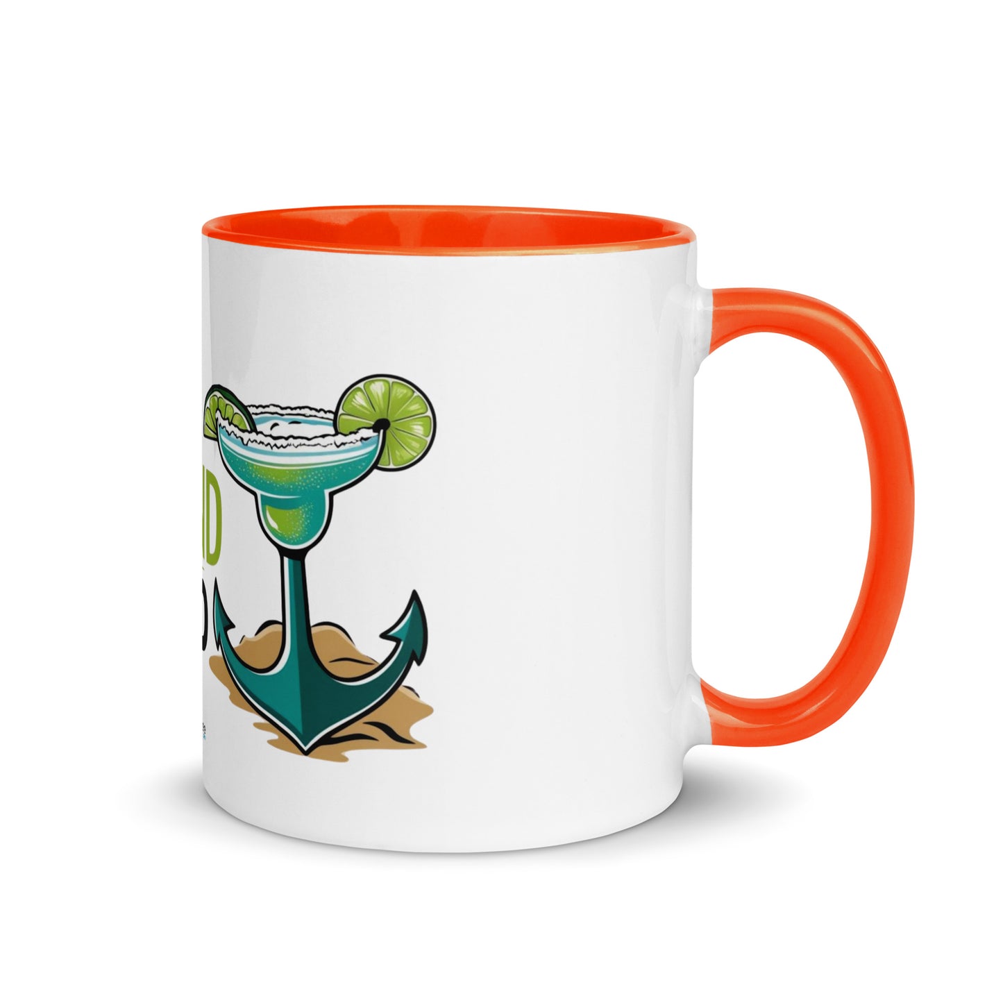 Anchor Down, Drink Up - Mug with Color Inside