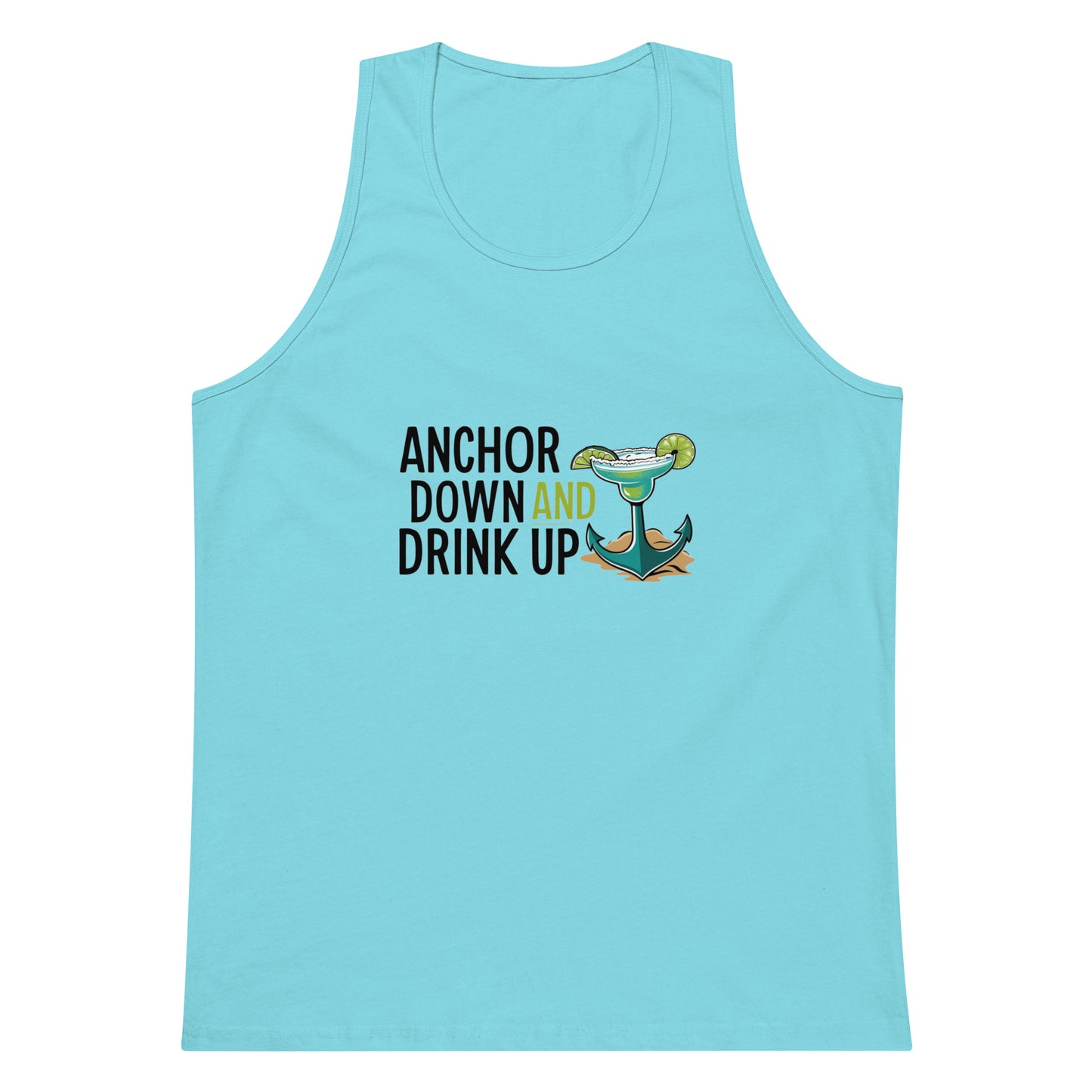 Anchor Down Men’s premium tank top