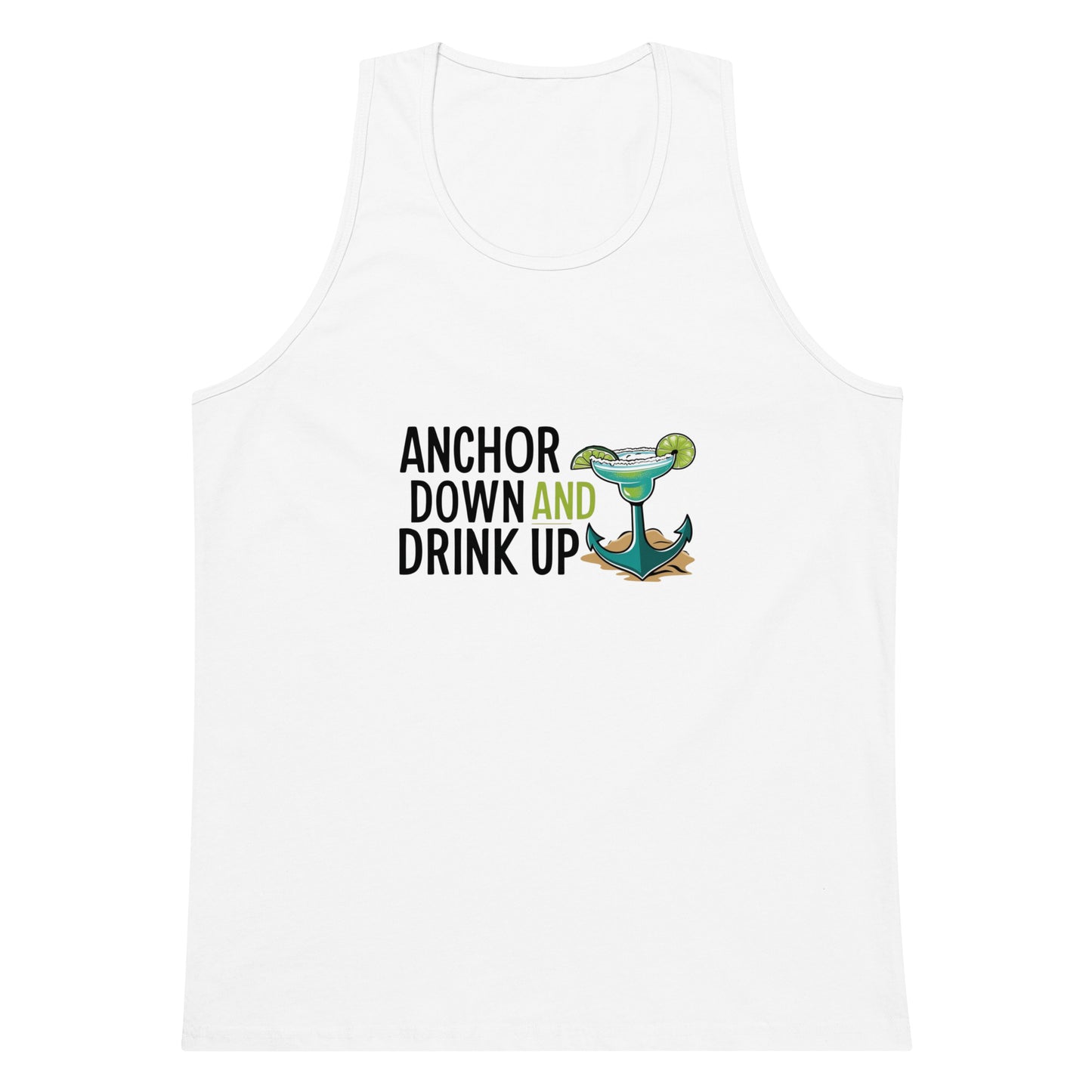 Anchor Down Men’s premium tank top