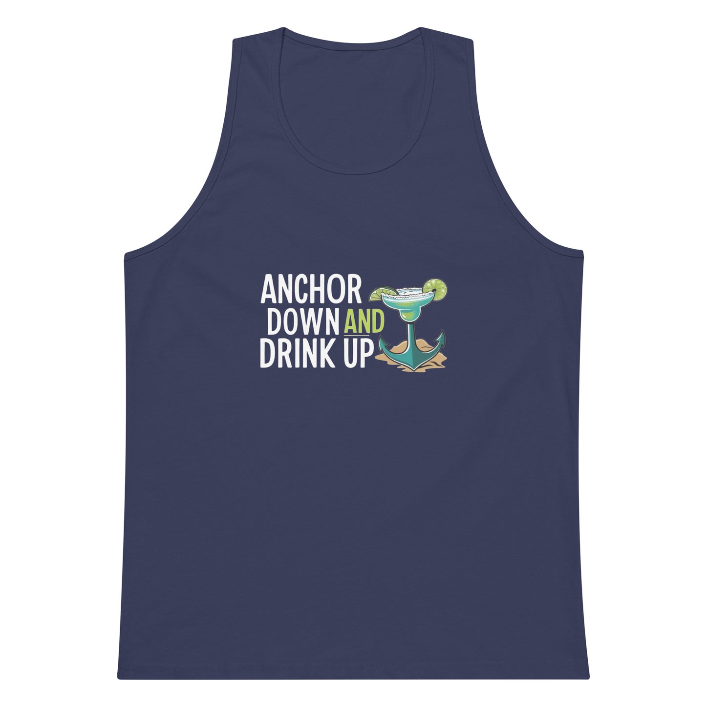 Anchor Down Men’s premium tank top