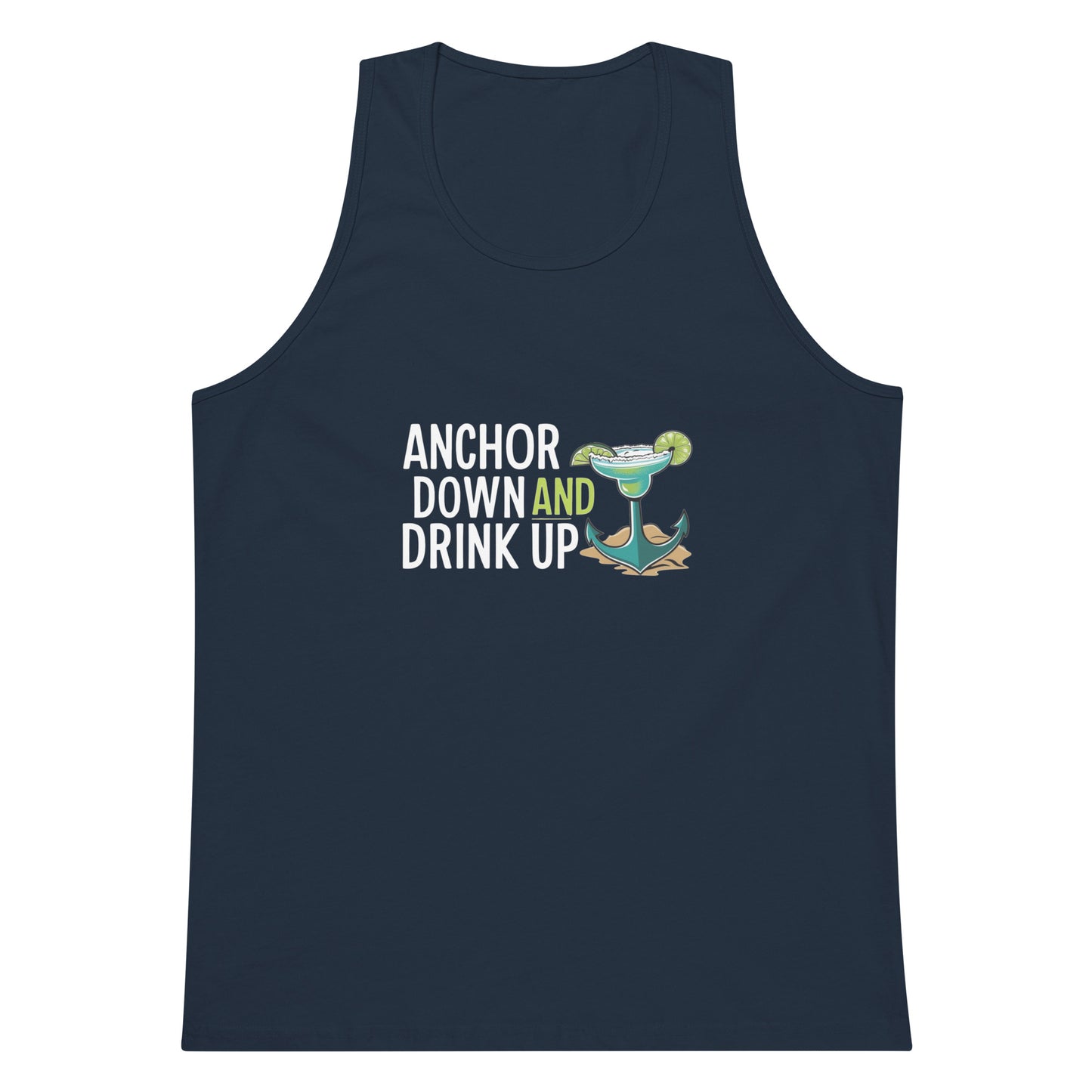 Anchor Down Men’s premium tank top