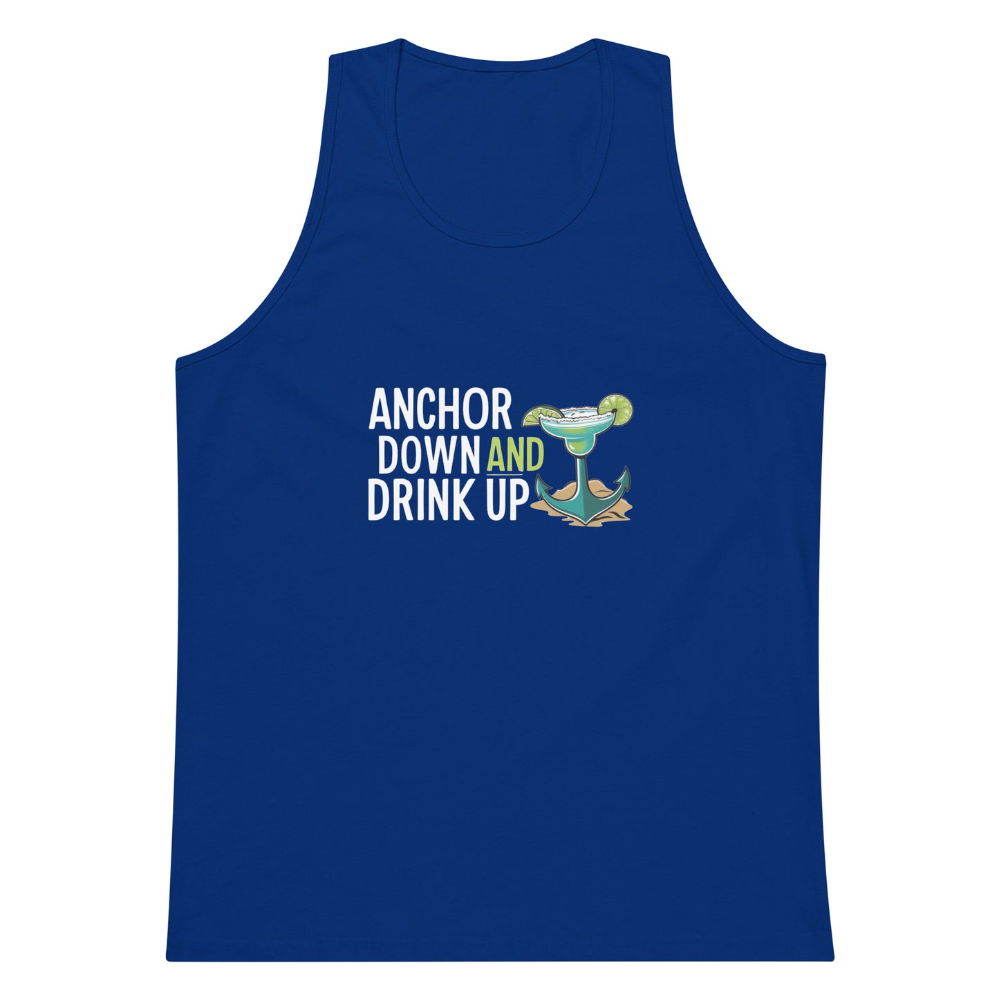 Anchor Down Men’s premium tank top