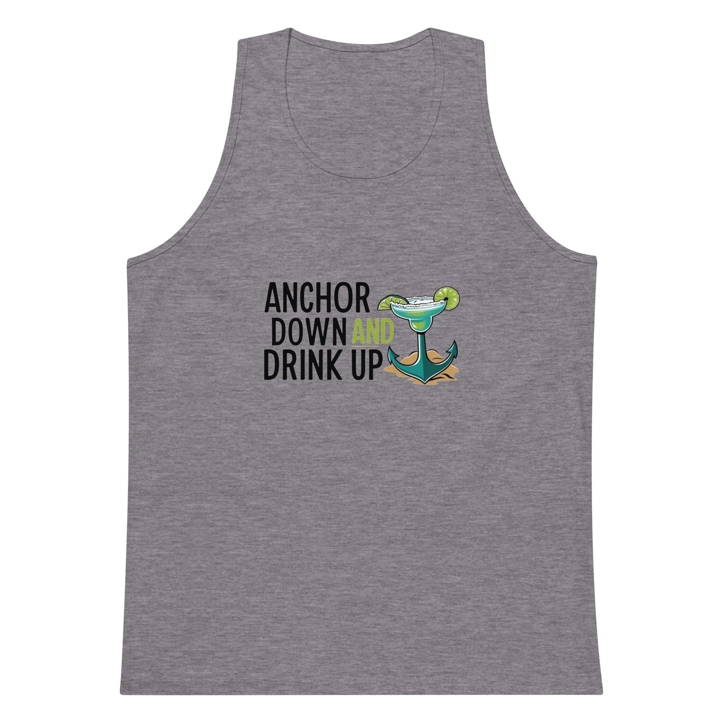 Anchor Down Men’s premium tank top