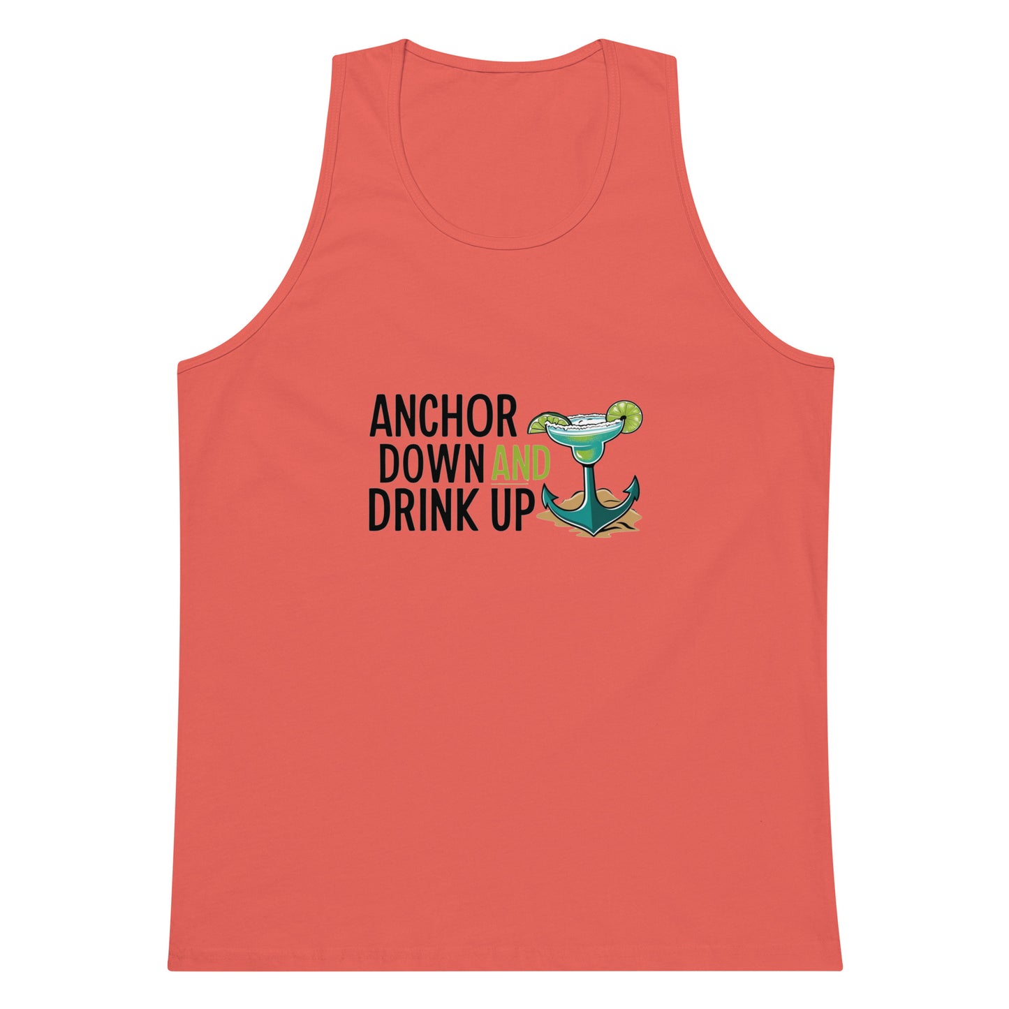 Anchor Down Men’s premium tank top