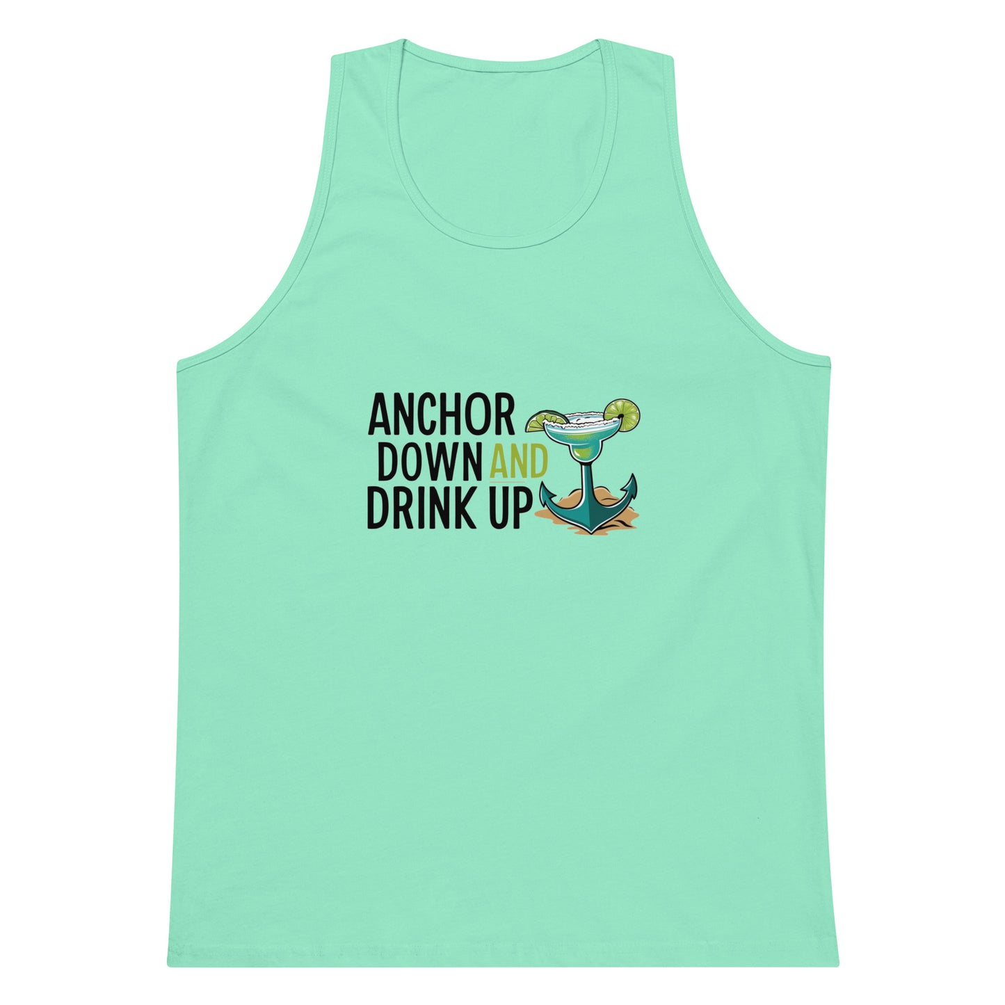Anchor Down Men’s premium tank top
