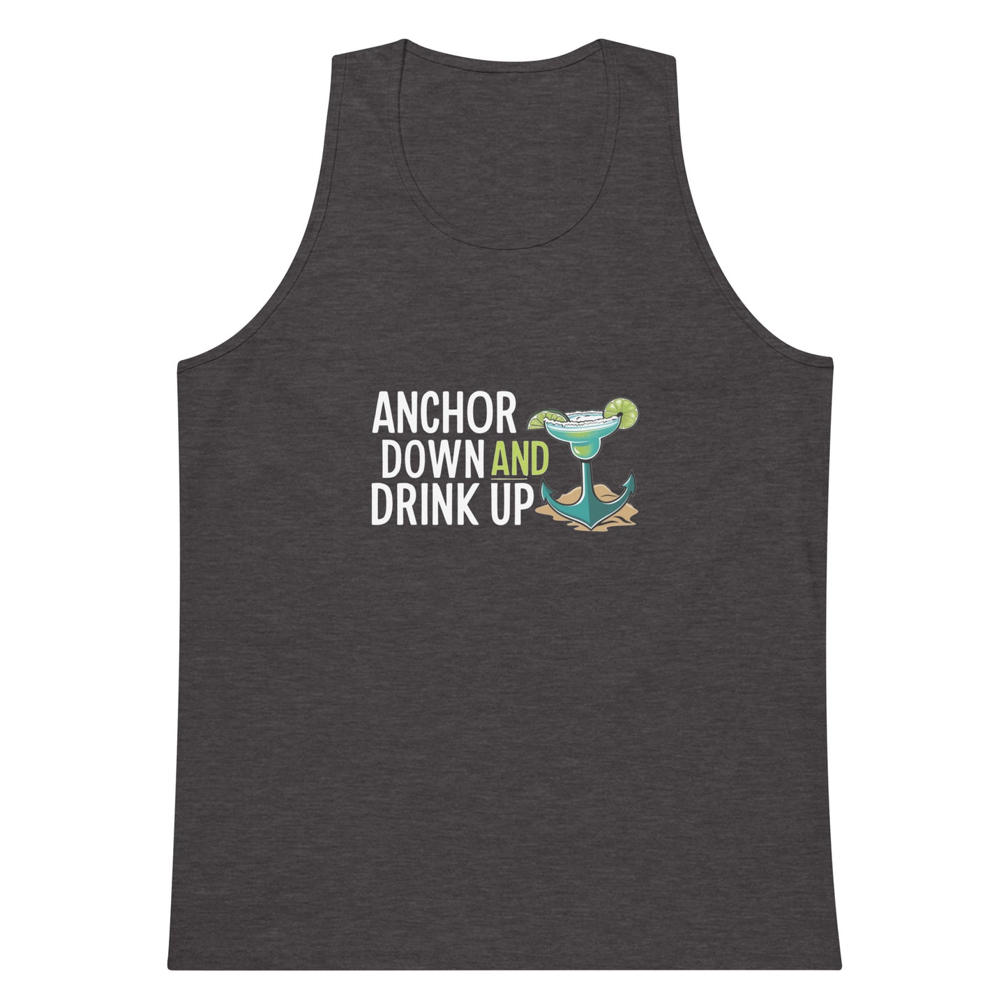 Anchor Down Men’s premium tank top