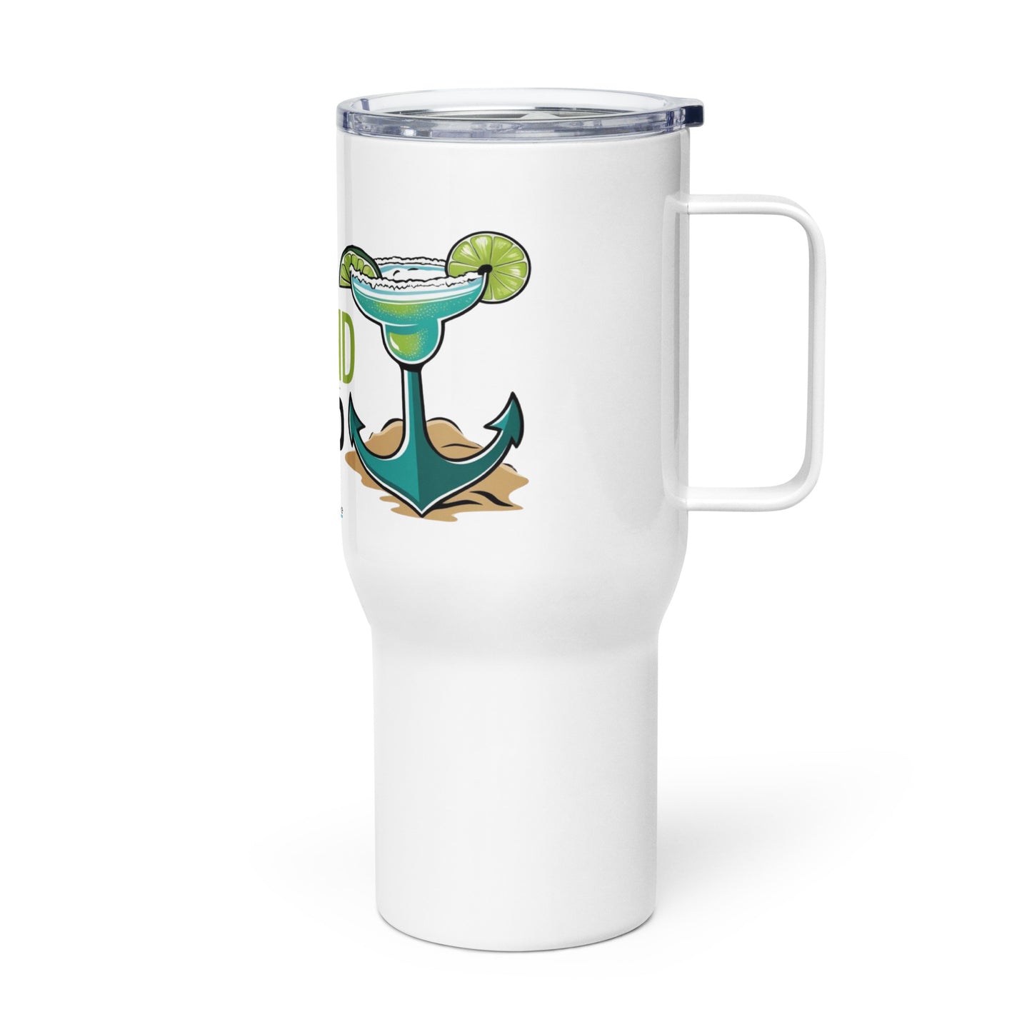 Anchor Down Travel mug with a handle
