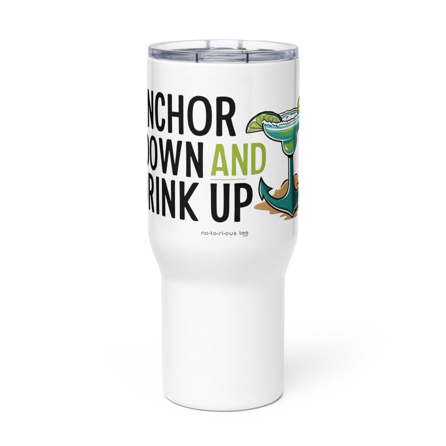 Anchor Down Travel mug with a handle