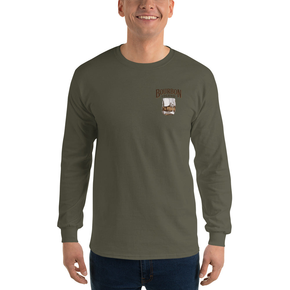 Bourbon Legend Logo Men’s Long Sleeve Shirt