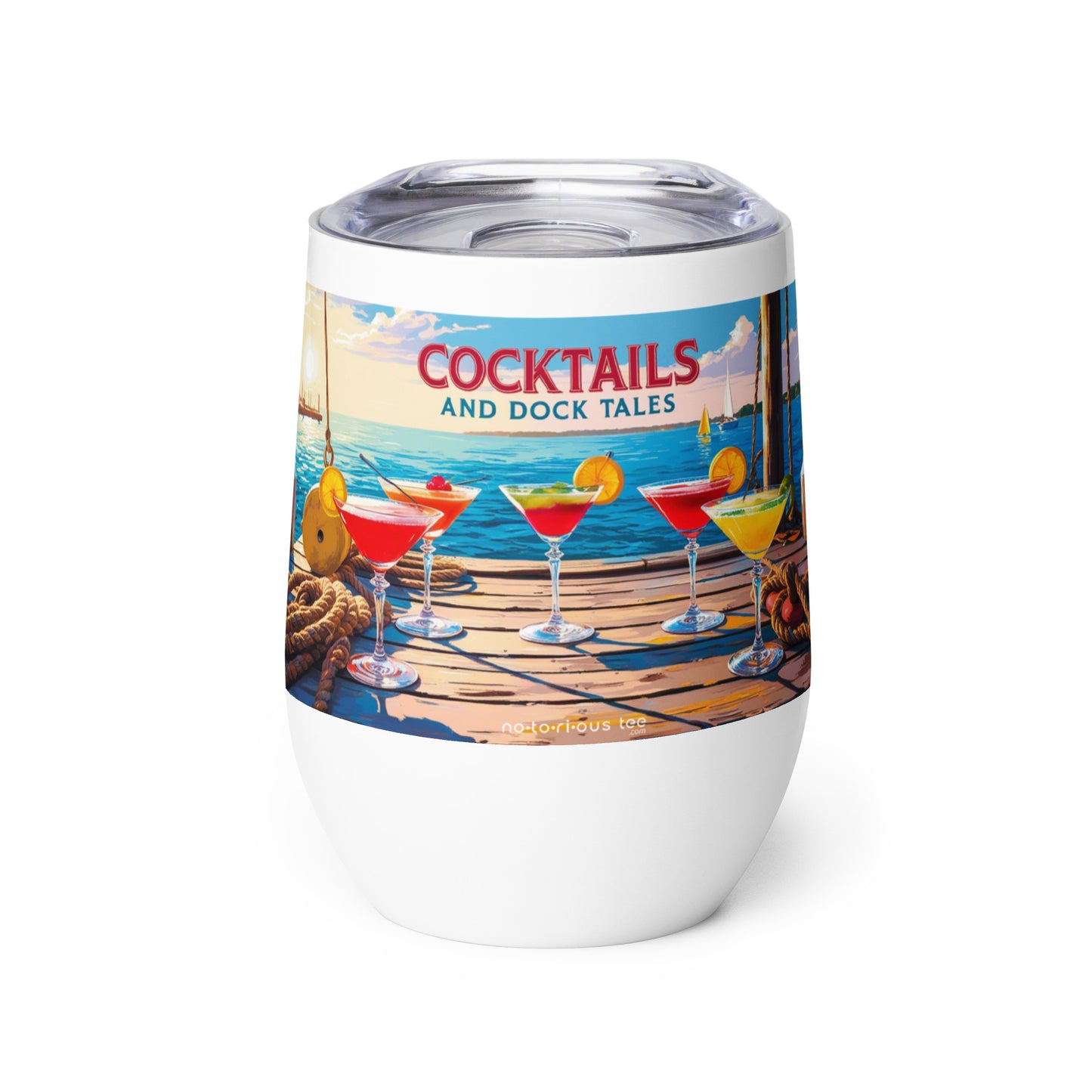 COCKTAILS AND DOCK TALES - Wine tumbler
