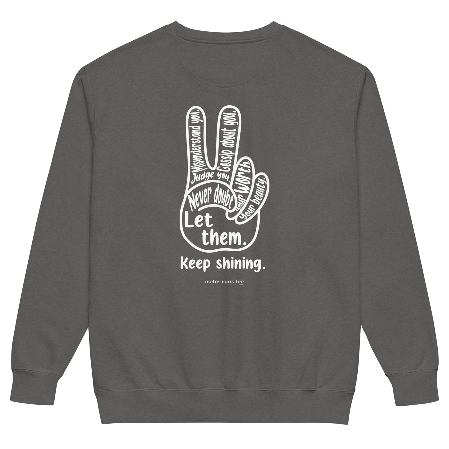 Let Them Unisex garment-dyed sweatshirt