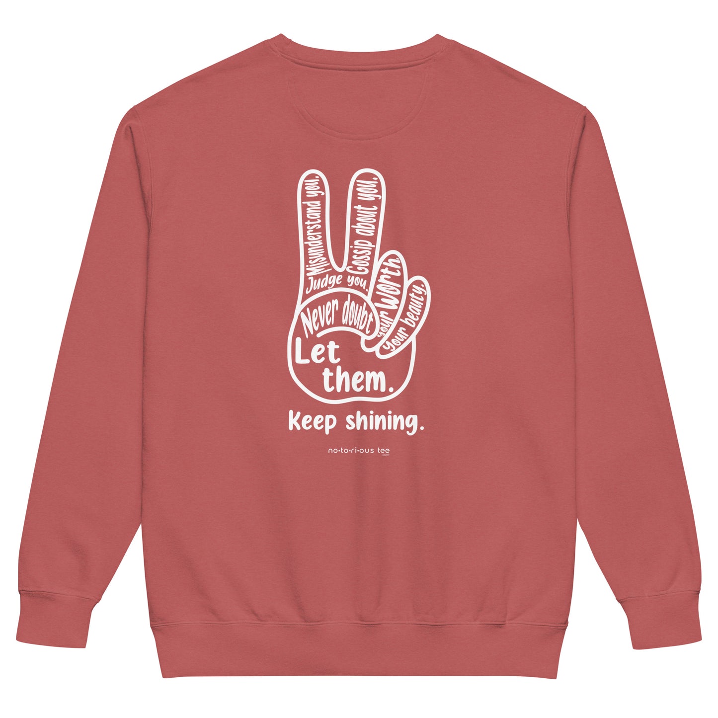 Let Them Unisex garment-dyed sweatshirt