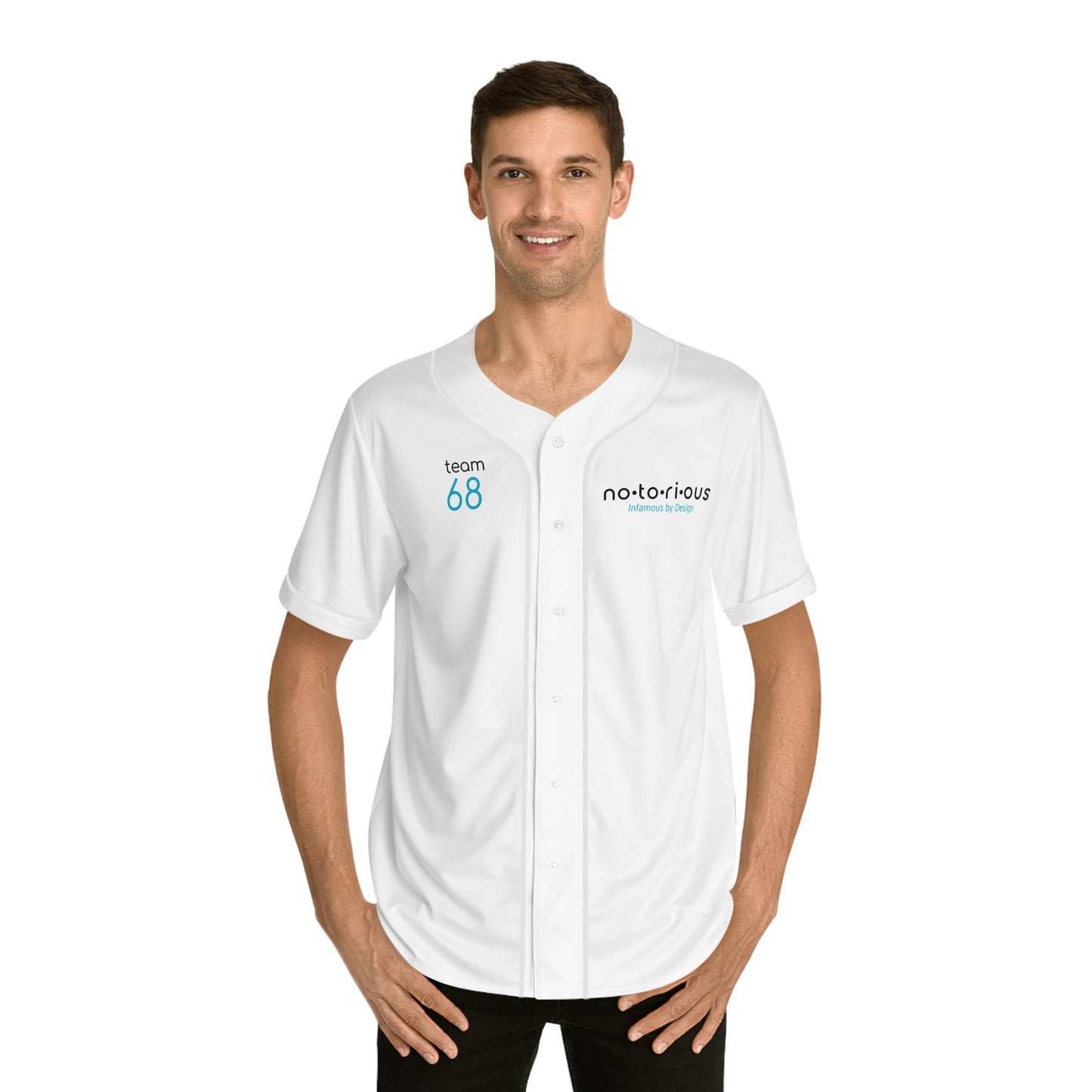 Men's Baseball Jersey - Team 68 | Notorious Funny Graphic Tee