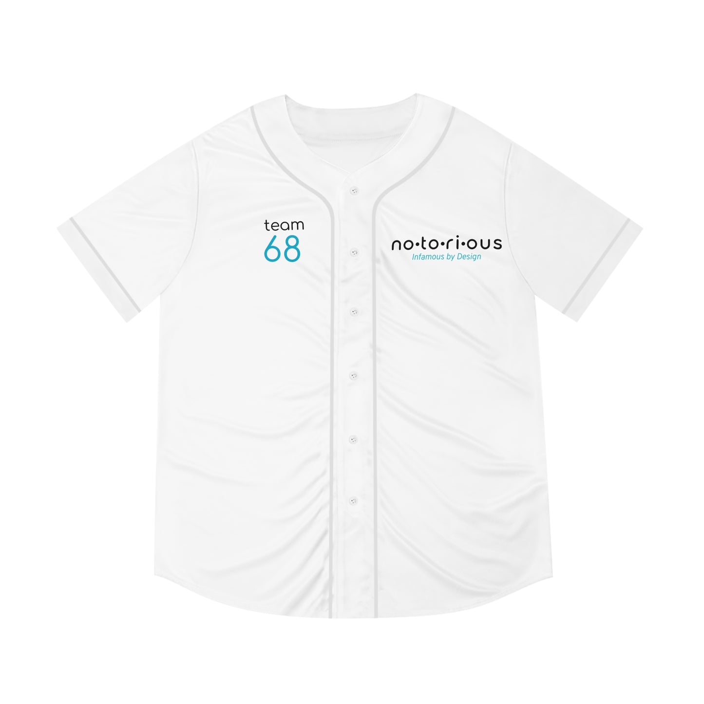 Men's Baseball Jersey - Team 68 | Notorious Funny Graphic Tee