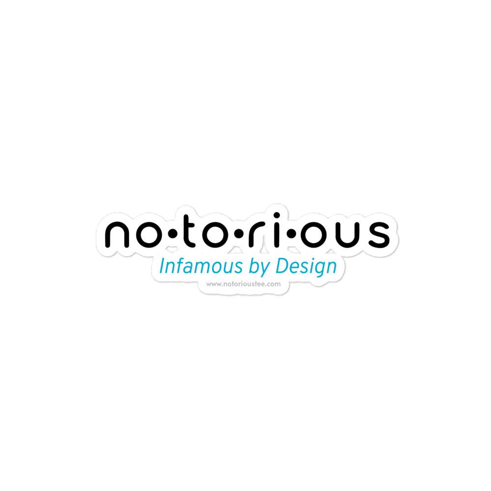 Notorious Tee Bubble-free stickers
