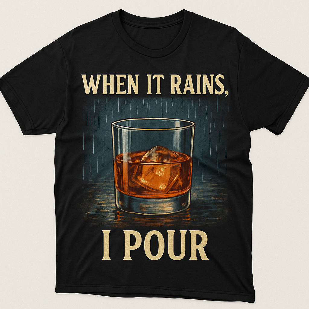 Notorious Tee When It Rains, I Pour Bourbon Legend Men's / Women's t-shirt