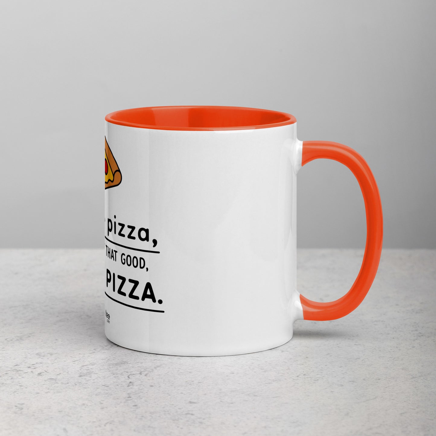 Sex is like PIZZA - Mug with Color Inside