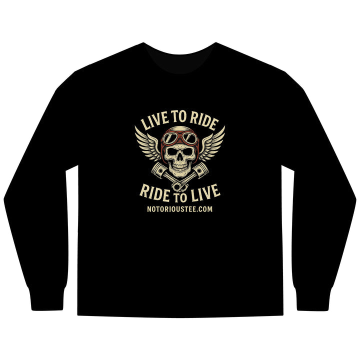 Ride to Live Motorcycle Long Sleeve Tee