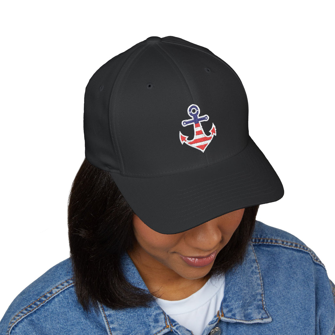 Nautical Anchor Embroidered Cap