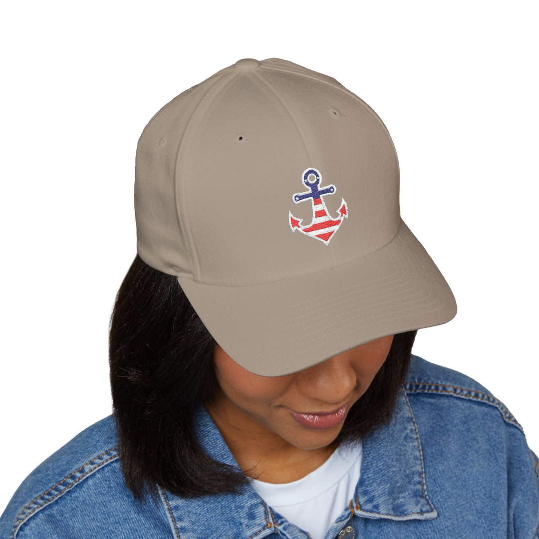 Nautical Anchor Embroidered Cap