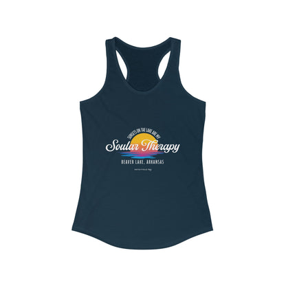 Notorious Tee - Sunsets on the Lake Soular Therapy Flowy Racerback Tank Women's