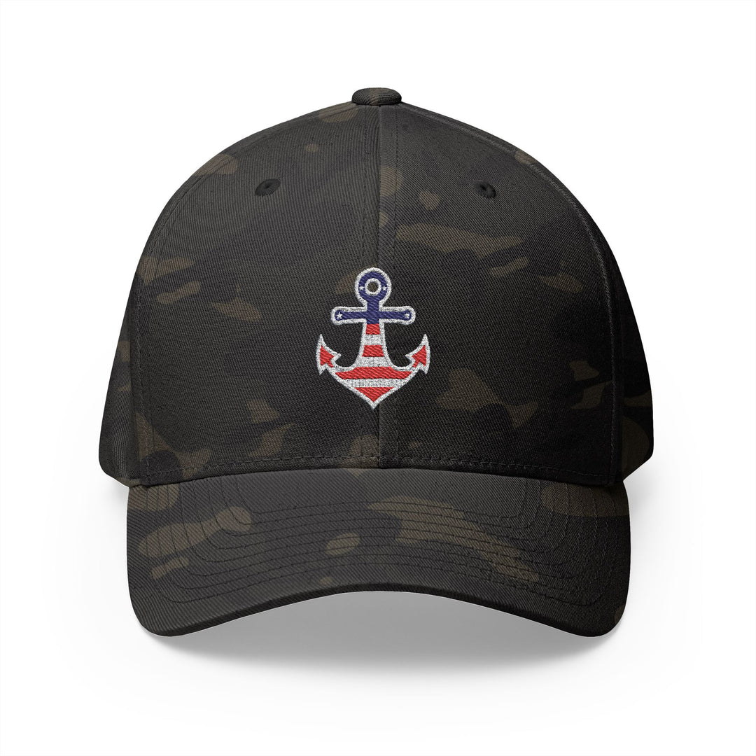 Nautical Anchor Embroidered Cap