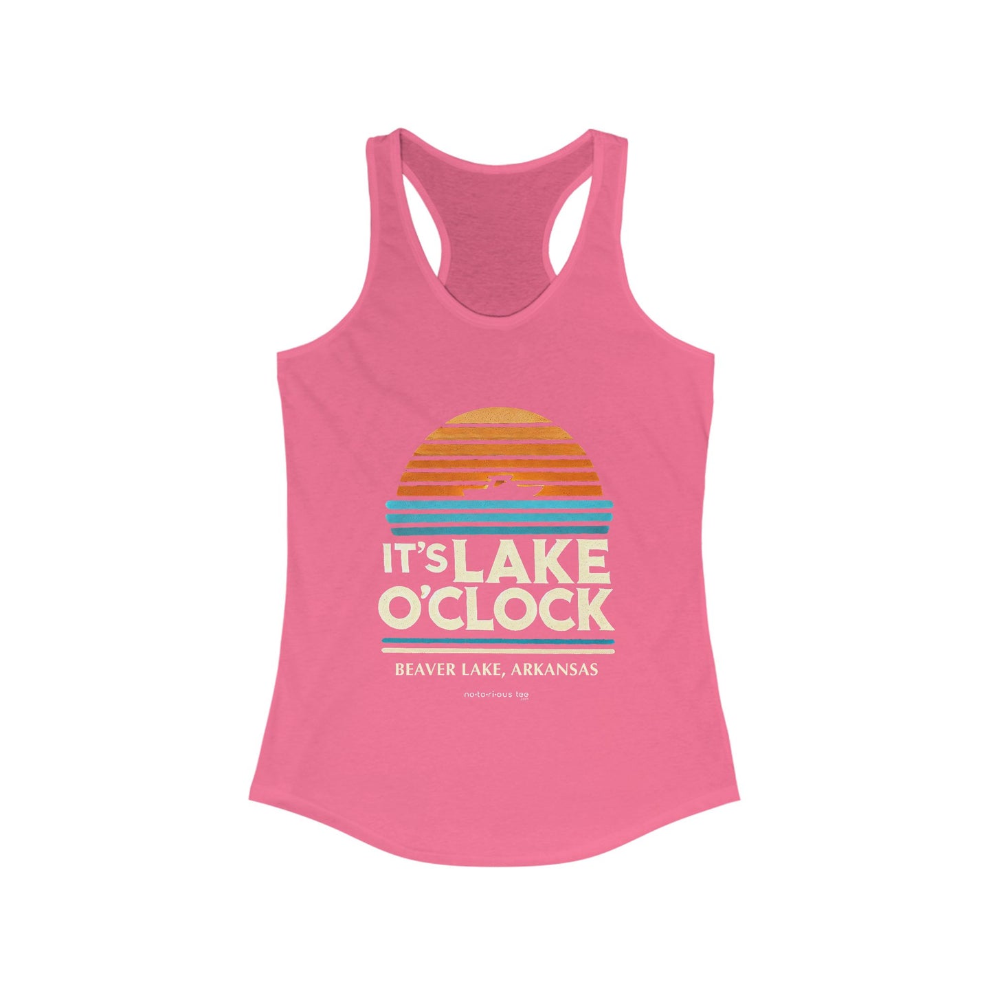 Notorious Tee - It's Lake O'Clock Flowy Racerback Tank Women's