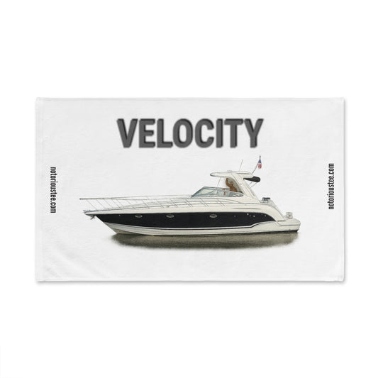 Velocity Luxury Yacht Hand Towel - Nautical Decor, Beach House Gift, Marine-Themed Accessory, Sailing Enthusiast Towel, Coastal Home Essentials