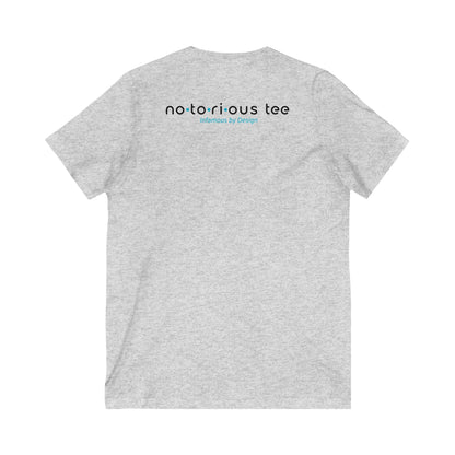 Notorious Tee Classy Football Fan V-Neck Tee, Women’s Game Day Shirt, Cute Sports Shirt, Tailgate Outfit, Football Party Tee