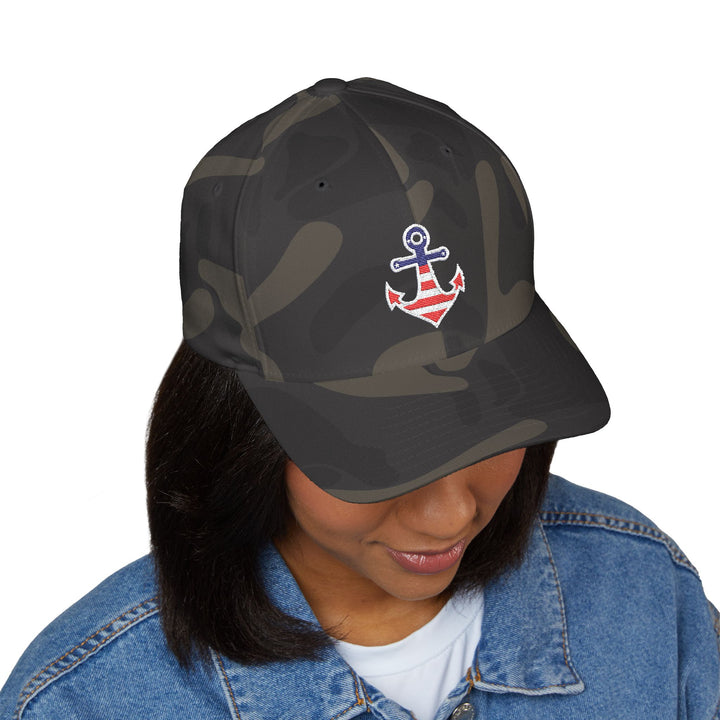 Nautical Anchor Embroidered Cap