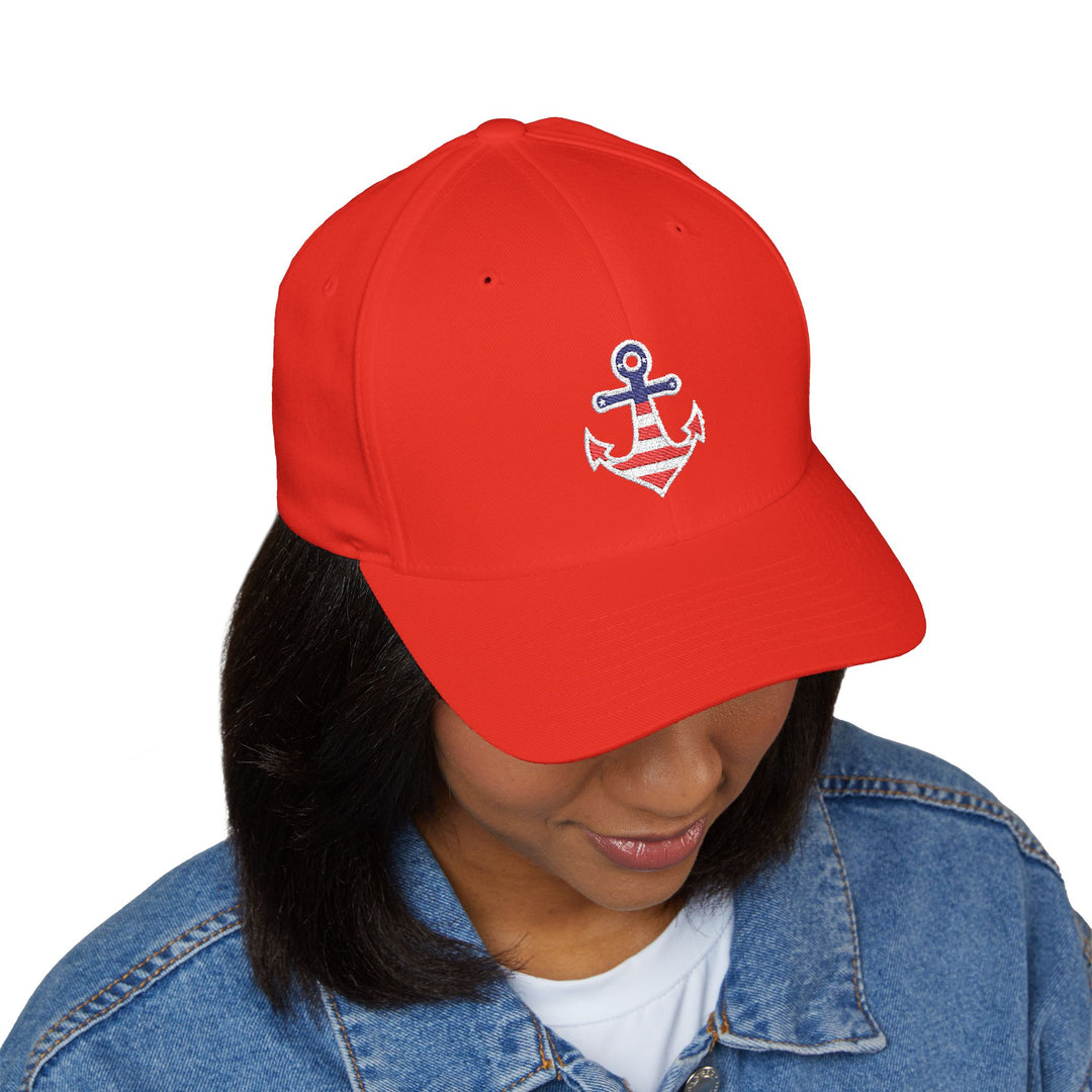 Nautical Anchor Embroidered Cap