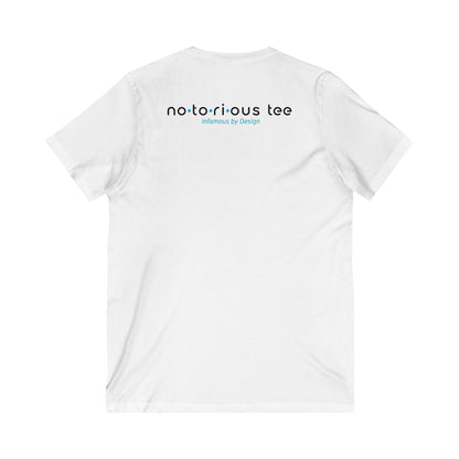 Notorious Tee Classy Football Fan V-Neck Tee, Women’s Game Day Shirt, Cute Sports Shirt, Tailgate Outfit, Football Party Tee