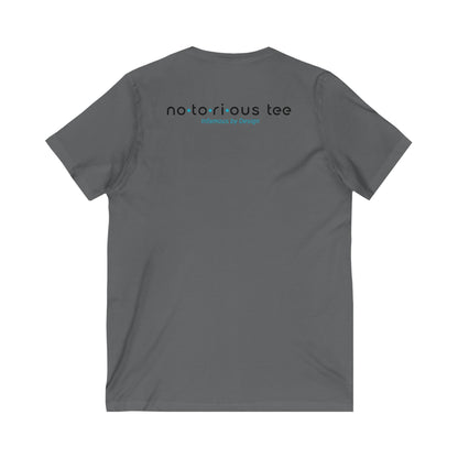 Notorious Tee Classy Football Fan V-Neck Tee, Women’s Game Day Shirt, Cute Sports Shirt, Tailgate Outfit, Football Party Tee