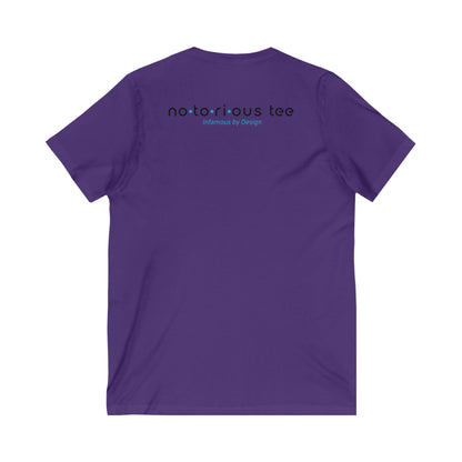 Notorious Tee Classy Football Fan V-Neck Tee, Women’s Game Day Shirt, Cute Sports Shirt, Tailgate Outfit, Football Party Tee