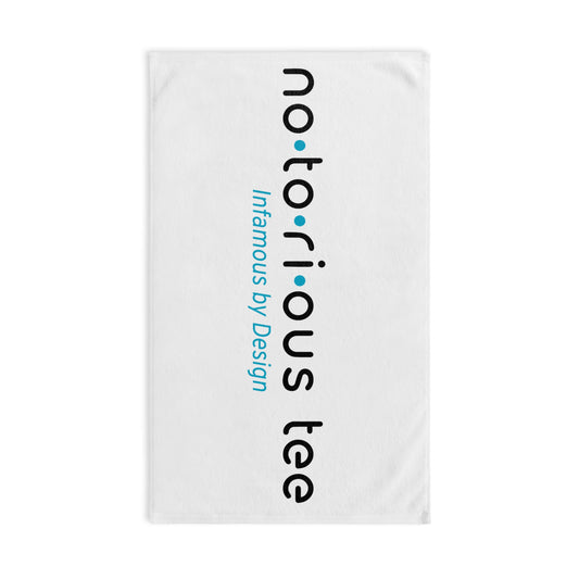 Chic Hand Towel with Notorious Tee Design for Stylish Home Decor