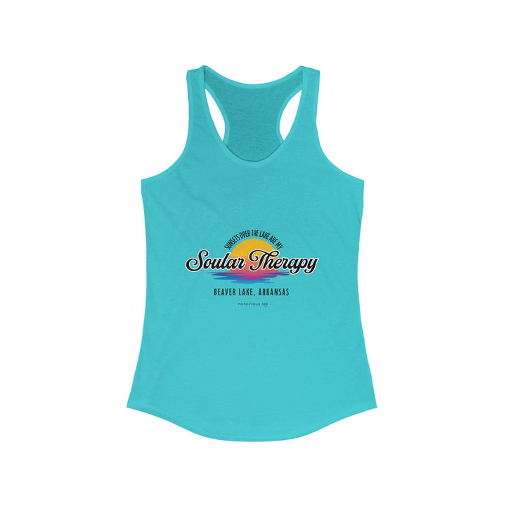 Sunsets on the Lake Soular Therapy Racerback Tank