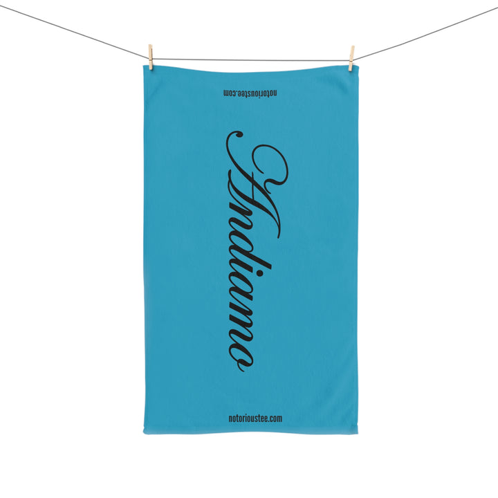 ANDIAMO Teal Yacht Hand Towel