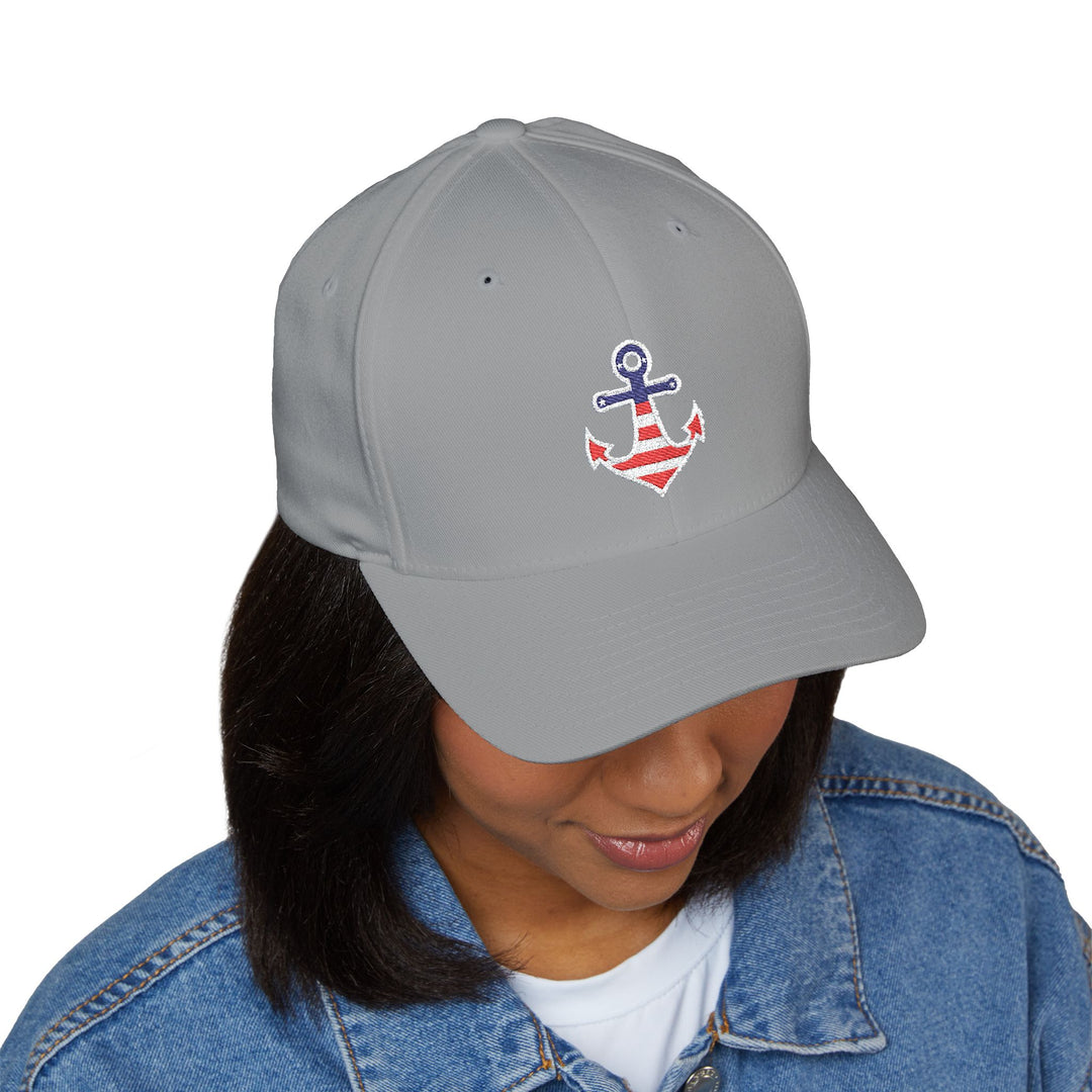 Nautical Anchor Embroidered Cap
