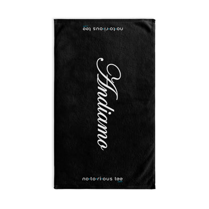 Andiamo Luxury Yacht Hand Towel - Nautical Decor, Beach House Gift, Marine-Themed Accessory, Sailing Enthusiast Towel, Coastal Home Essentials