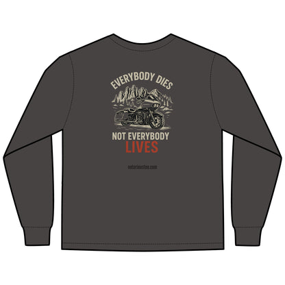 Notorious Tee Ride To Live Motorcycle Long Sleeve Tee, Ride to Live Shirt, Unisex T-Shirt, Biker Gift, Casual Wear, Adventure Apparel, Rocker Style