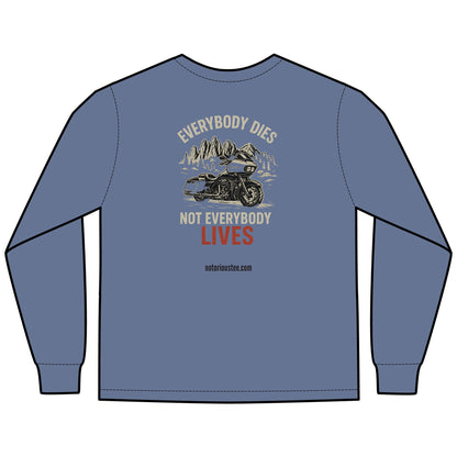 Notorious Tee Ride To Live Motorcycle Long Sleeve Tee, Ride to Live Shirt, Unisex T-Shirt, Biker Gift, Casual Wear, Adventure Apparel, Rocker Style