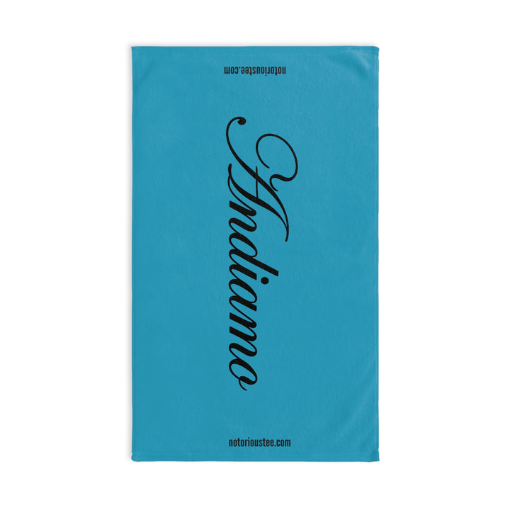 ANDIAMO Teal Yacht Hand Towel
