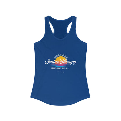 Notorious Tee - Sunsets on the Lake Soular Therapy Flowy Racerback Tank Women's