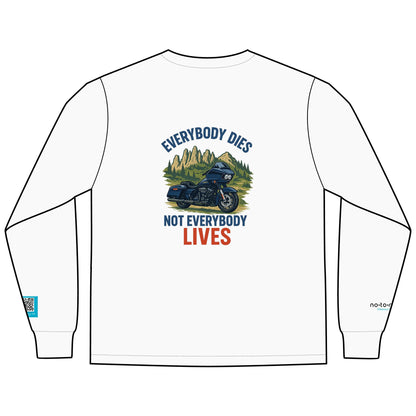 Notorious Tee Bike's Blues BBQ Men's Motorcycle Rally Long Sleeve Tee - Perfect for Bikers, Casual Wear, Gift Idea for Riders, Men's Tee, Motorcycle Apparel