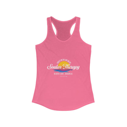 Notorious Tee - Sunsets on the Lake Soular Therapy Flowy Racerback Tank Women's